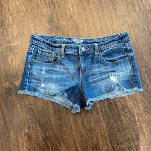 Denim jean shorts